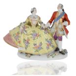 MEISSEN-STYLE 'DANCING COUPLE' MODELLED AFTER J.J. KAENDLER