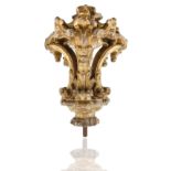 18TH CENTURY LOUIS XIV GILTWOOD CHANDELIER STEM