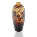 D'ARGENTAL 'BLACKBERRY THISTLE' CAMEO VASE