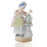 MEISSEN PORCELAIN FIGURINE OF 'A YOUNG GIRL WITH ARROWS'