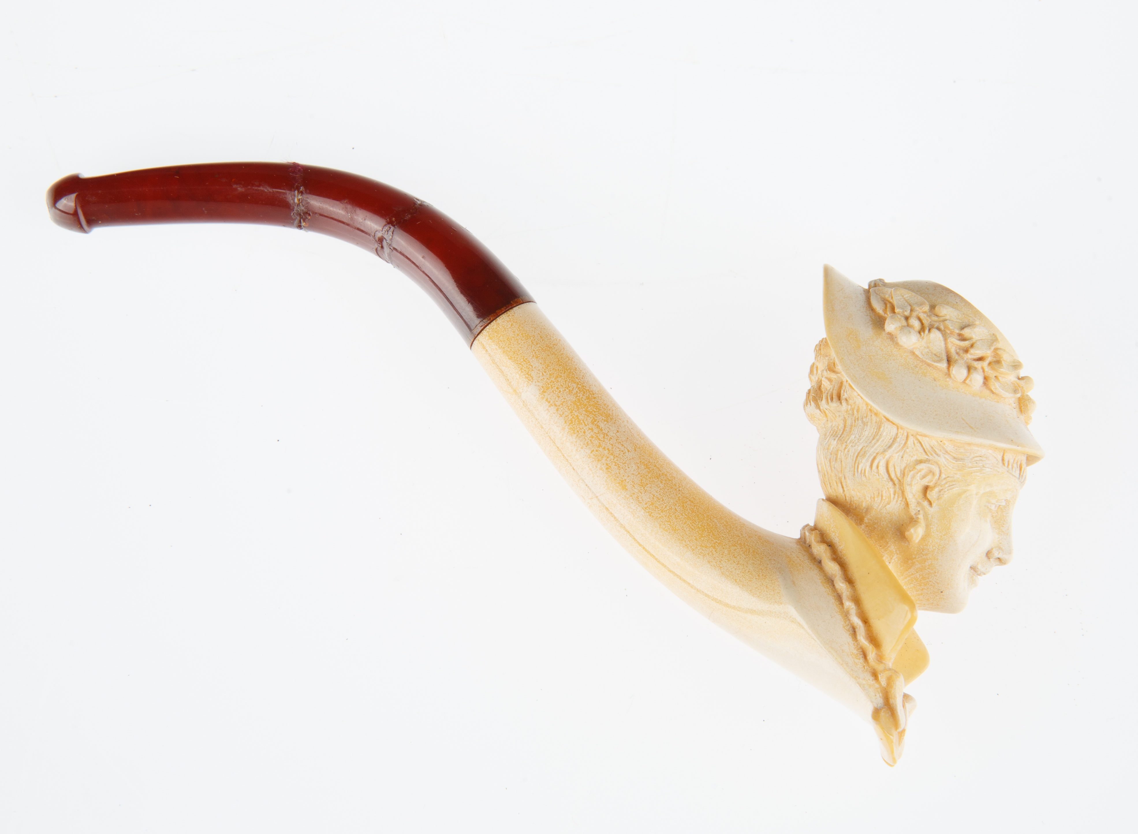 FRENCH MEERSCHAUM FIGURAL PIPE - Image 2 of 4