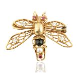 VINTAGE GOLD 'INSECT' BROOCH