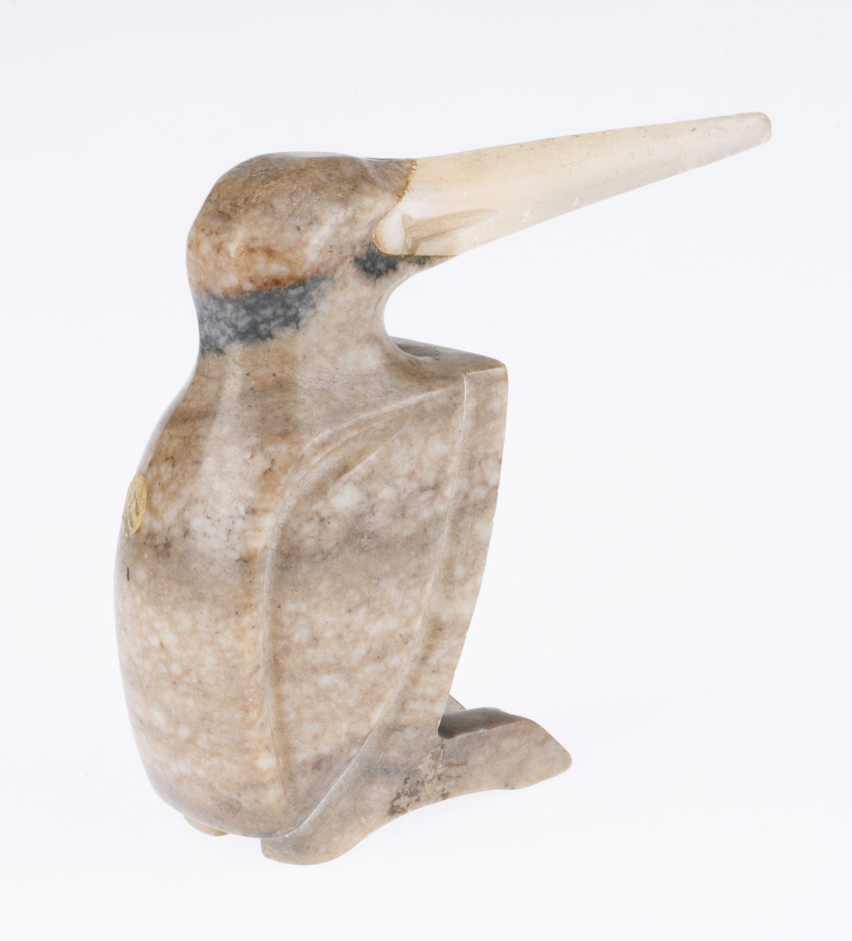 CIRCA 1915 RUSSIAN MARBLE PELICAN, ATT. TO THE IMPERIAL LAPIDARY FACTORY [HAMMER GALLERIES] - Image 2 of 5