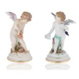 A MEISSEN 'CUPID' PORCELAIN FIGURE