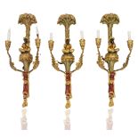 MODERN ITALIAN WALL PLASTER CANDELABRA