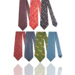 GROUP OF SEVEN GUCCI TIES