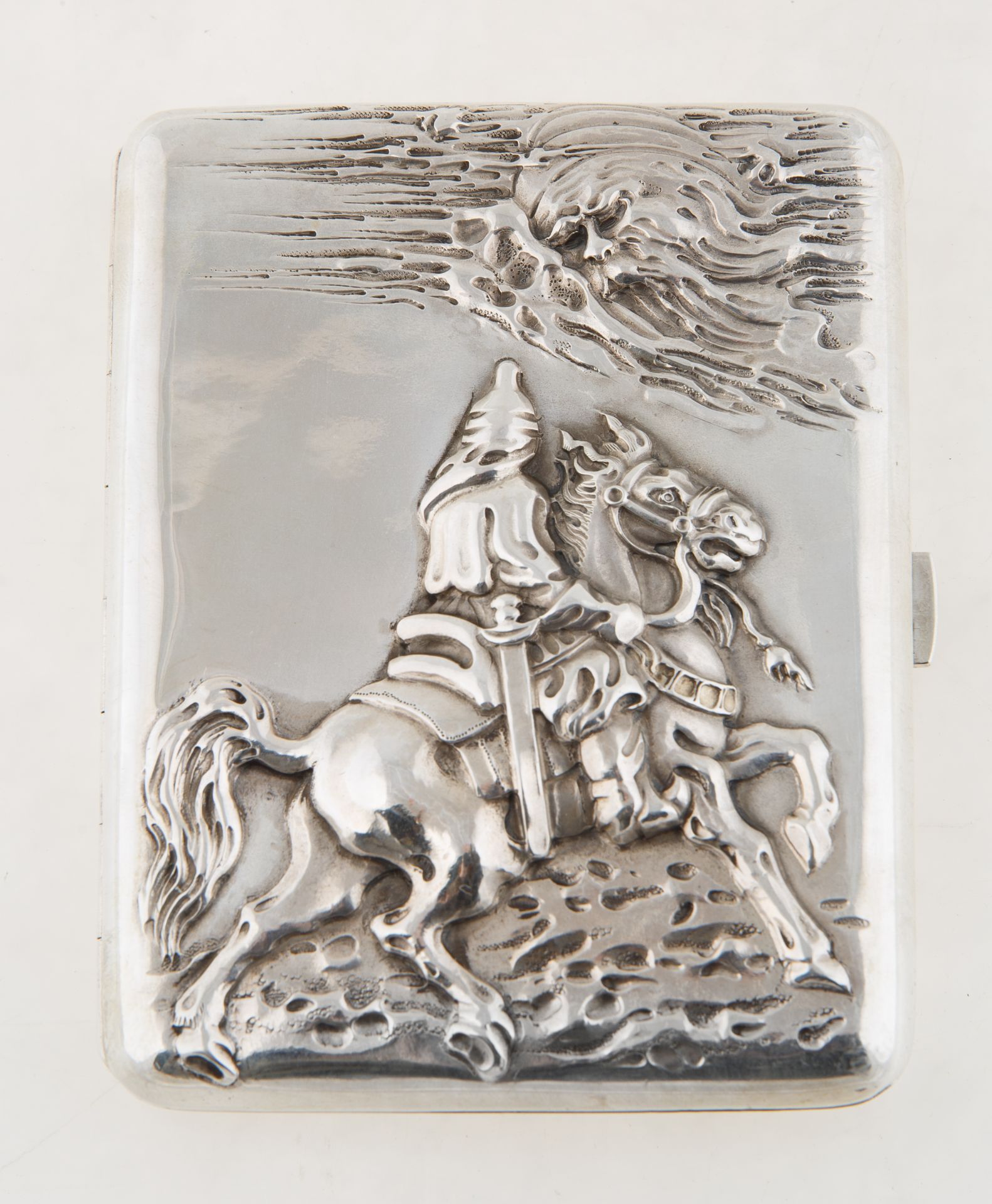 1908-1917 KHLEBNIKOV SILVER CIGARETTE CASE, MOSCOW - Bild 3 aus 5