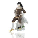 MEISSEN 'HARLEQUIN' PORCELAIN FIGURE