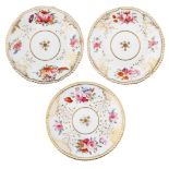 CIRCA 1880 THREE COPELAND PORCELAIN DINNER DISHES