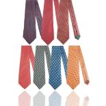 GROUP OF SEVEN GUCCI TIES