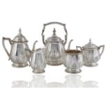 CIRCA 1929 REED & BARTON SILVER FIVE PIECE SERVICE SET