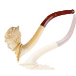 FRENCH MEERSCHAUM FIGURAL PIPE