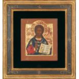 LARGE RUSSIAN ICON OF CHRIST PANTOCRATOR, CENTRAL RUSSIA, 19TH CENTURY