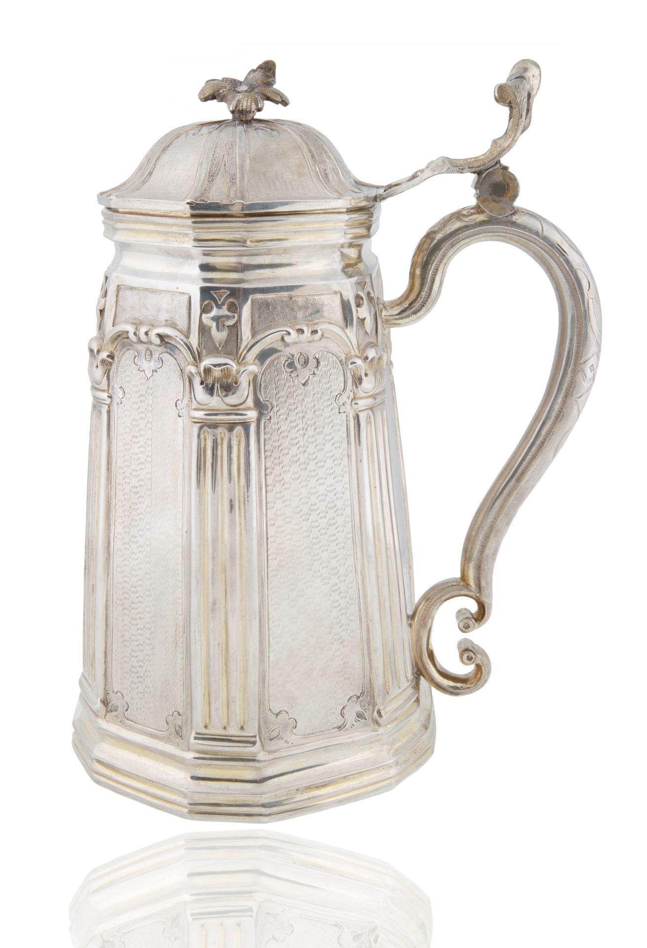 PARCEL-GILT SILVER TANKARD, ST. PETERSBURG 1859