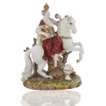 MEISSEN FIGURAL PORCELAIN GROUP OF 'EUROPA'