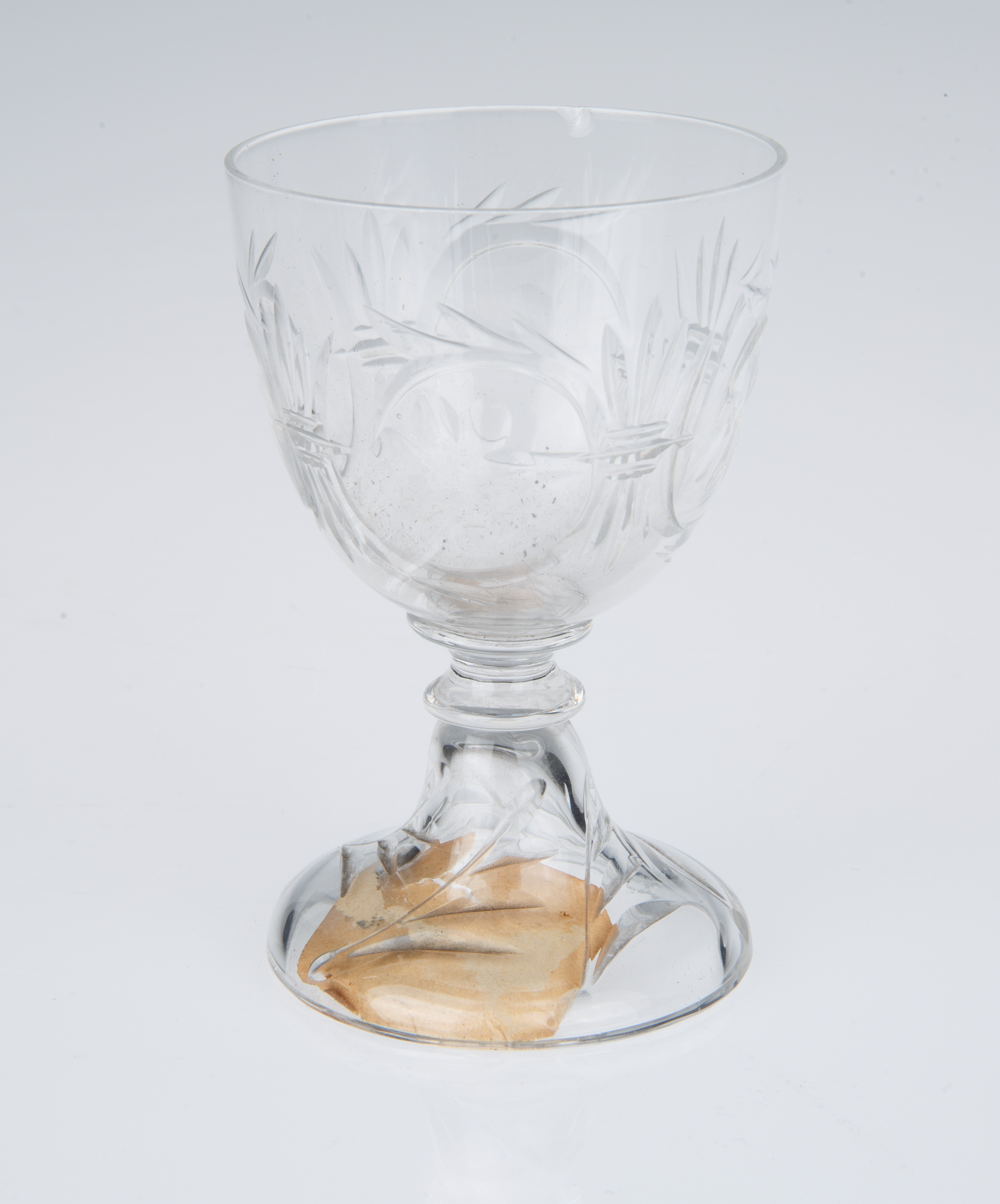 LATE 19TH CENTURY RUSSIAN WINE GLASS [WINTER PALACE, HAMMER GALLERIES] - Image 2 of 4