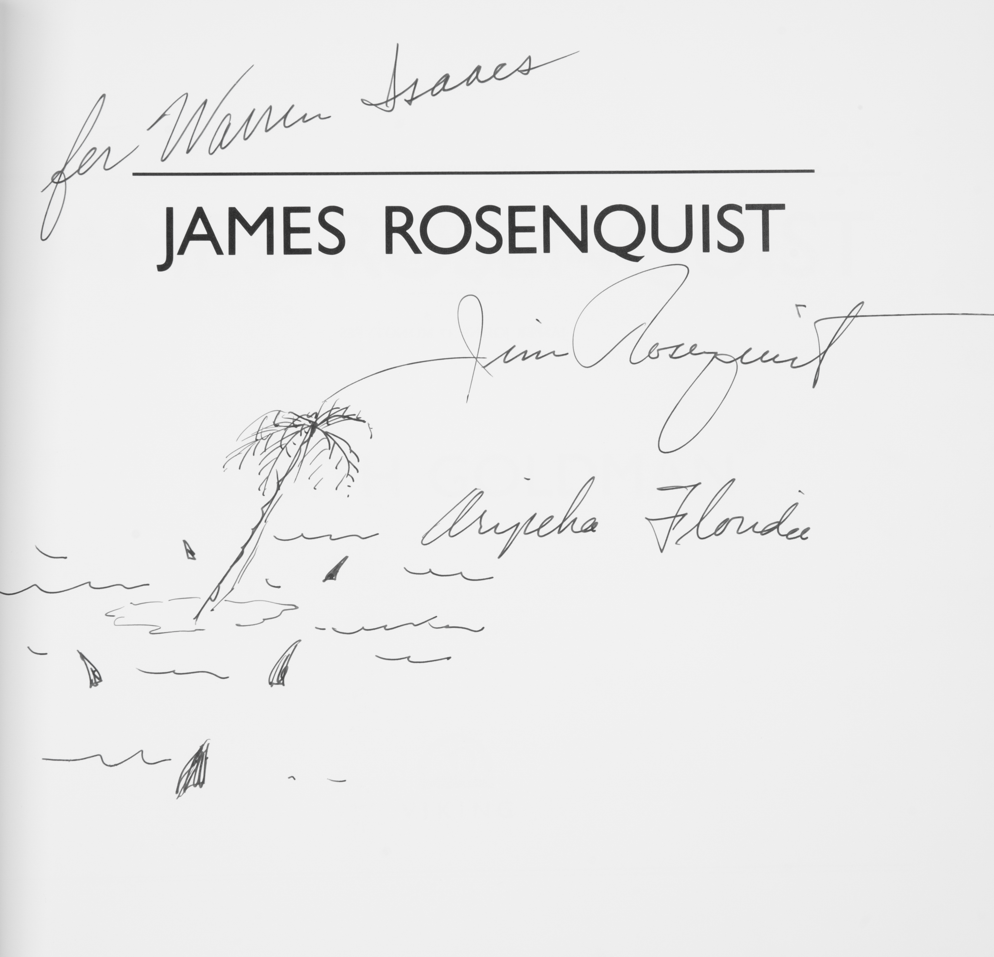 A SIGNED BOOK BY JAMES ROSENQUIST (AMERICAN 1933-2017) - Image 2 of 4