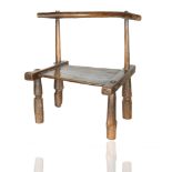 A DAN TRIBE WOODEN LOW CHAIR