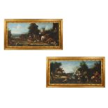 PAIR OF 19TH CENTURY HUNTING SCENES