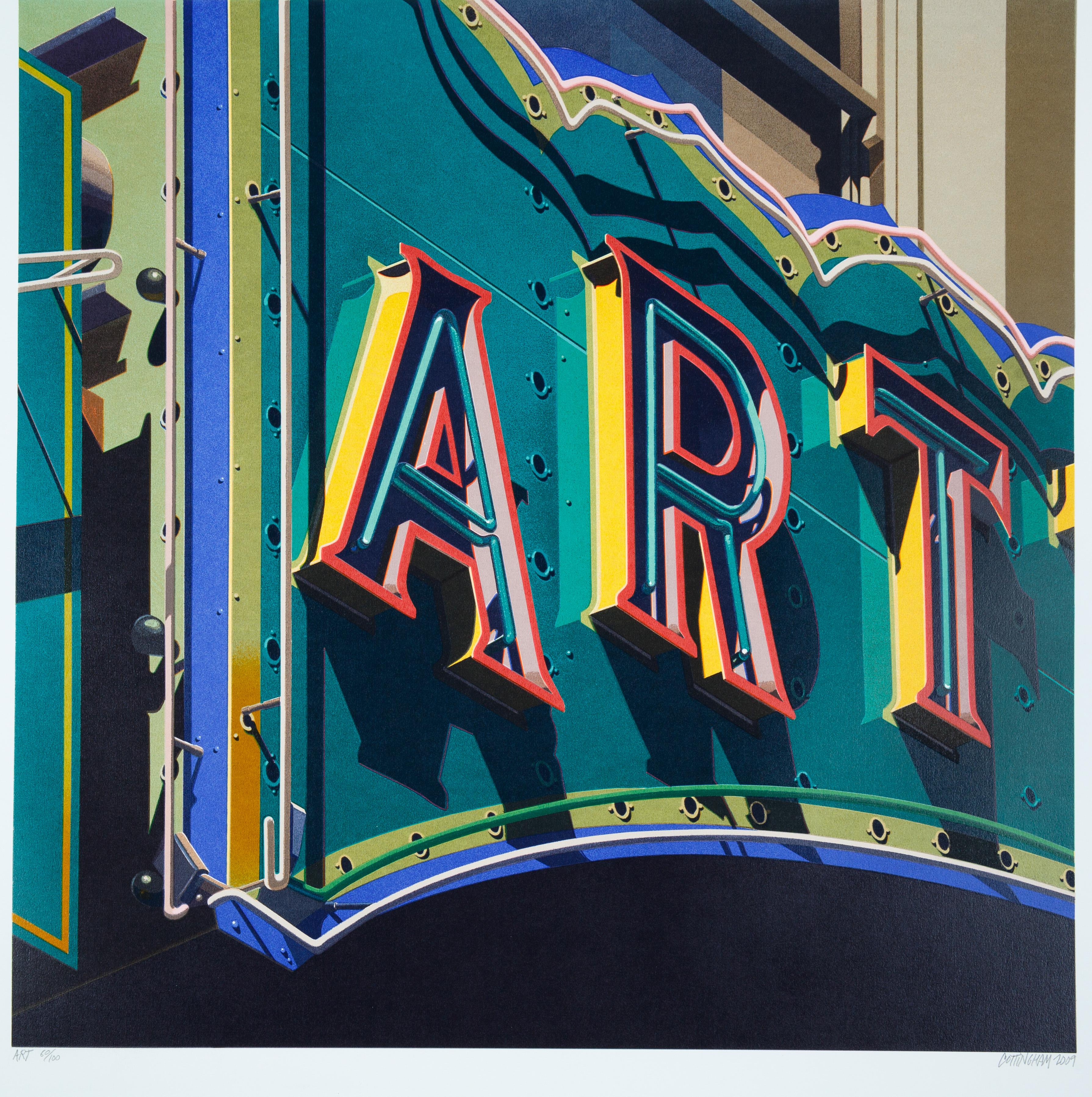 A COMPLETE SUITE OF SCREEN PRINTS BY ROBERT COTTINGHAM (AMERICAN B. 1935) - Image 2 of 16