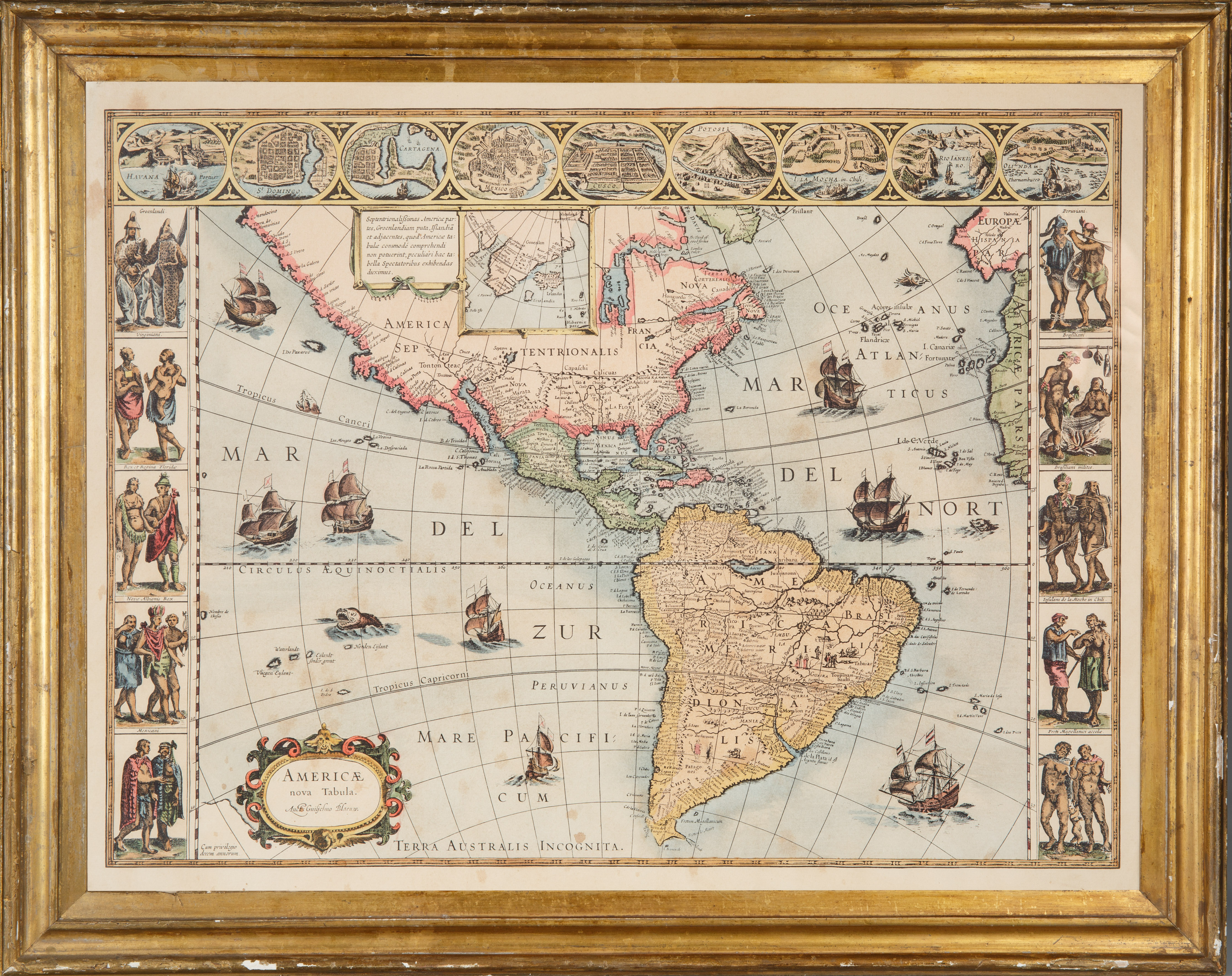 A COLORED MAP OF AMERICAE NOVA TABULA - Image 2 of 4