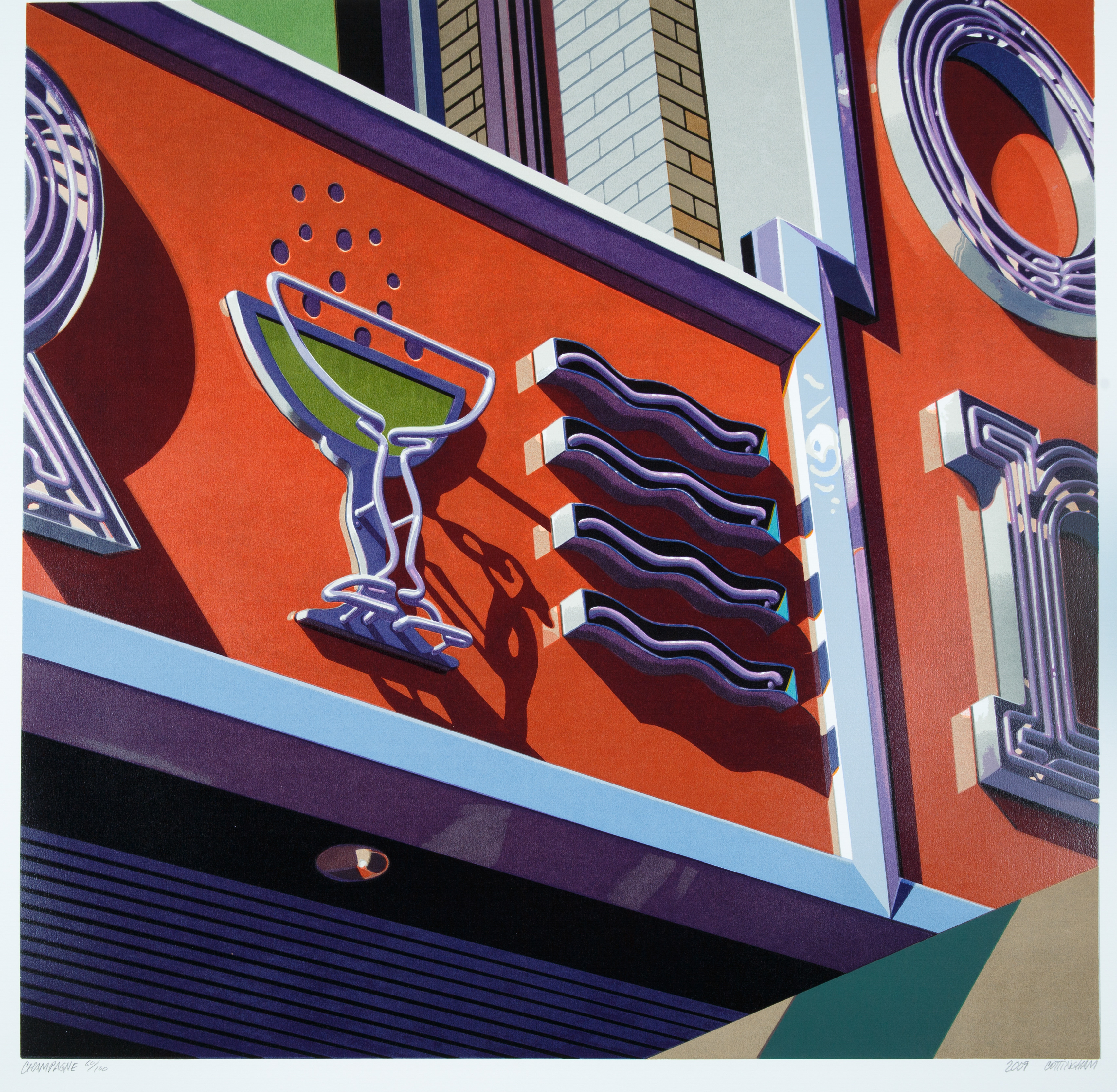 A COMPLETE SUITE OF SCREEN PRINTS BY ROBERT COTTINGHAM (AMERICAN B. 1935) - Image 9 of 16