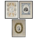 A GROUP OF THREE FRAMED LITHOGRAPHS FROM THE BEWITCHED TAILOR BY ANATOLIY KAPLAN (RUSSIAN 1957-1963)