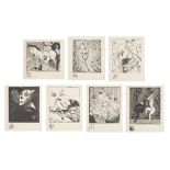 A GROUP OF SEVEN WOODCUTS ARMINUS HASEMANN (GERMAN 1979-1888)