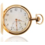 GOLD MONOGRAMMED ZENITH POCKET WATCH