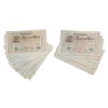 A GROUP OF FORTY-SEVEN REICHSMARK BANKNOTES, CIRCA 1910