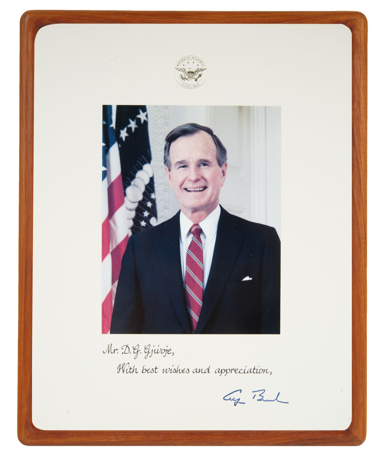 [GEORGE BUSH REPUBLICAN NATIONAL INNER CIRCLE] SIGNED PHOTOGRAPH - Image 2 of 4