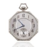 OPEN FACE SILVER HOWARD POCKET WATCH