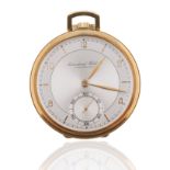 IWC SCHAFFHAUSEN SILVER FACE GOLD POCKET WATCH