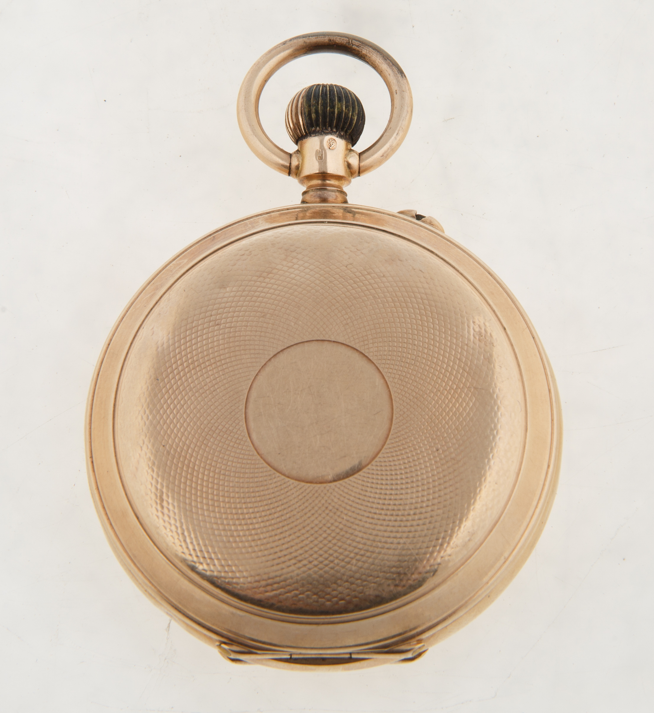 1880-1900 IWC PALLWEBER WHITE DIAL GOLD POCKET WATCH - Bild 3 aus 7