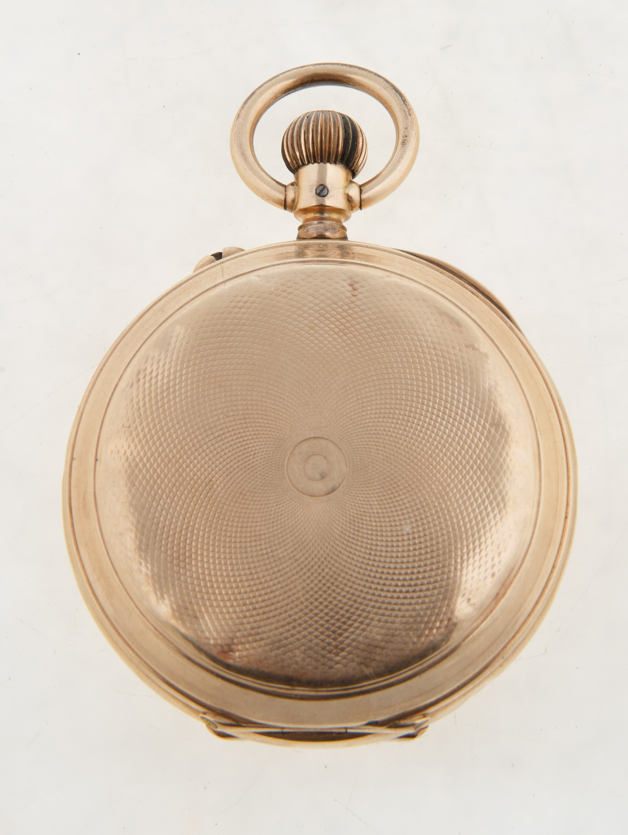 1880-1900 IWC PALLWEBER WHITE DIAL GOLD POCKET WATCH - Bild 4 aus 7