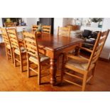 LARGE PINE KITCHEN TABLE