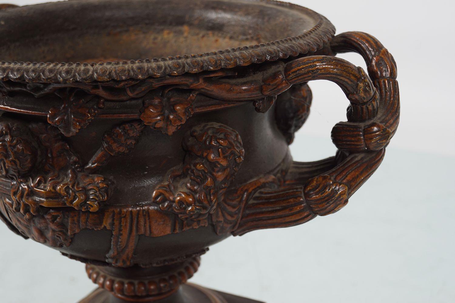 19TH-CENTURY CAST IRON WARWICK URN - Image 3 of 3