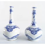 PAIR OF KANGXI BLUE AND WHITE VASES