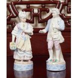 PAIR OF 19TH-CENTURY BISQUE FIGURES