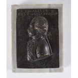 BRONZE PROFILE PLAQUE OF FRANCOIS DE CROIX