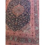 ISFAHAN SILK AND WOOL WEST PERSIA RUG