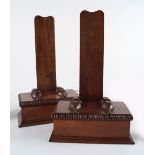 PAIR OF REGENCY MAHOGANY CHARGER STANDS