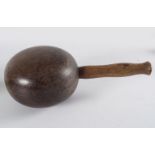 19TH-CENTURY LIGNUM VITAE MALLET