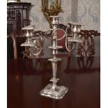 SHEFFIELD PLATED CANDELABRA