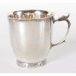 SILVER CHRISTENING MUG