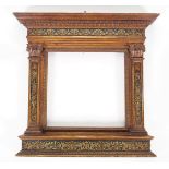 19TH-CENTURY PAINTED AND GILDED TABERNACLE FRAME