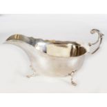 SILVER SAUCE BOAT