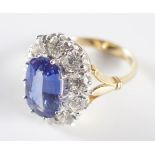 SAPPHIRE AND DIAMOND RING