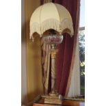 19TH-CENTURY MARBLE AND ORMOLU TABLE LAMP