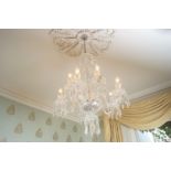 LARGE WATERFORD CRYSTAL CHANDELIER